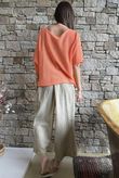 Conrad Box Cotton Knit Papaya -